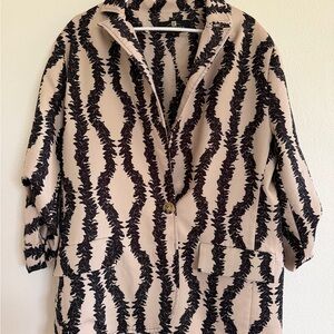 Stylish Beige and Black Blazer